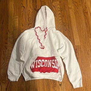 Hippie Princess Woman’s White Wisconsin Hoodie